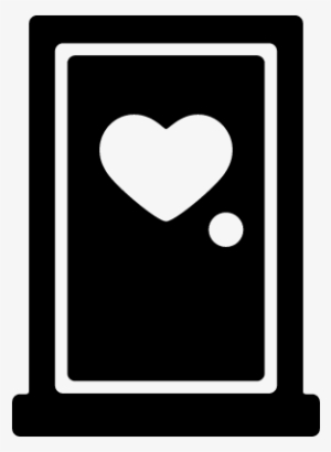 Door Love Vector - Door Silhouette #2222085