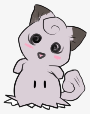 Pikachu Cat White Black Pink Mammal Small To Medium - Clefairy Mimikyu #2222215