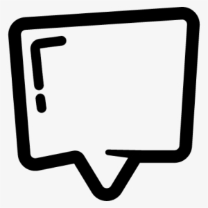 Rectangular Speech Bubble Vector - Speech Balloon #2222267