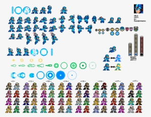 Mega Man X By - Megaman Charge Shot Sprite - Free Transparent PNG ...