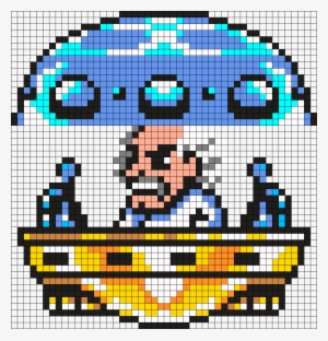 Mega Man Dr Willy Perler Bead Pattern / Bead Sprite - Mega Man Perler Bead #2222407