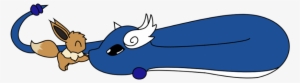 Dragonair And Eevee By Amuletcoin On Deviantart Image - Eevee And Dragonair #2224163