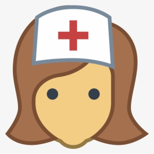 Female Icon Png Download - Nurse Face Clipart #2224188