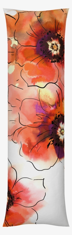 Anemone Orange Body Pillow - Cushion #2224454