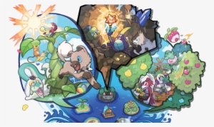 Pokémon Sun And Moon Trailer Reveals Demo Launch Date, - Pokemon Sun And Moon Festival Plaza #2225483