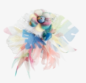 Camélia, Dentelle, Tulle, Organza & Mousseline De Soie-multicolore - Sacred Lotus #2226465