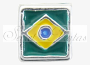 Berloque Bandeira Do Brasil Popup Berloque Bandeira - Emblem #2228921