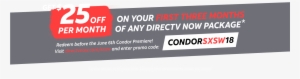Directvnow Offer $25 Off Any Package For 3 Months At - Directv Now #2230616
