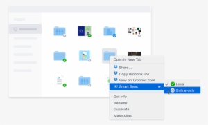 A User Chooses To Store A File Online-only Using Smart - Dropbox Showcase Examples #2230732
