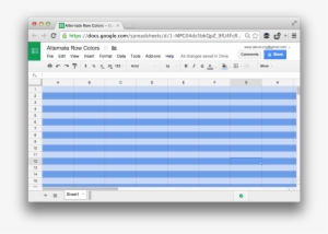 To Color Alternate Rows In Google Sheets - Google Sheets Format #2230806