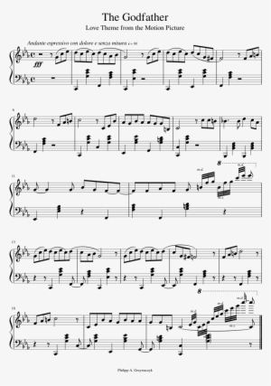 The Godfather Sheet Music 1 Of 1 Pages - Way Back Home Piano Sheet #2233827