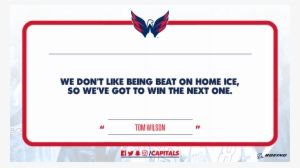 @tom Wilso - Washington Capitals #2235142