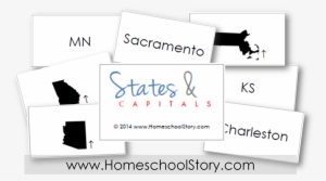 States And Capitals Study Cards - Massachusetts Map #2235190