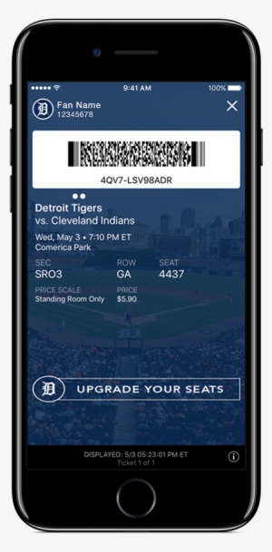 Tap On Your Ticket, And Swipe Between Tickets - Smartphone #2236470