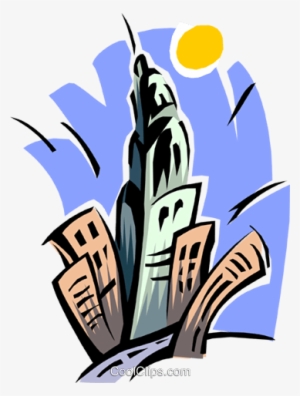 City Skyline Empire State Building Royalty Free Vector - City State Clipart #2236978