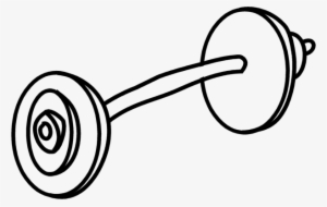 #f 59 Dumbbell - Line Art #2237689