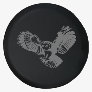 Owl Swooping Down On Prey Offroad Jeep Rv Camper Spare - Hawk #2238052