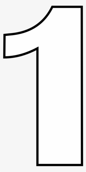 Numbers Drawing One Png Library - Drawing Of Number 1 #2238083
