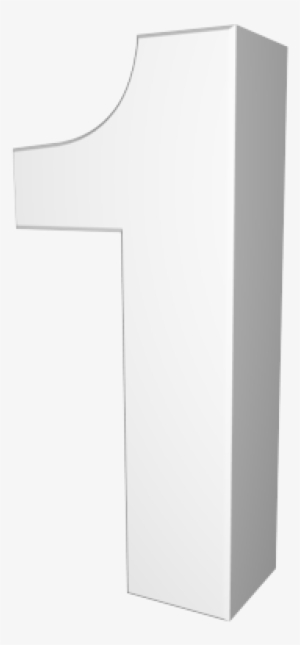 Number 1 3d Png - 1 In 3d Letters #2238433