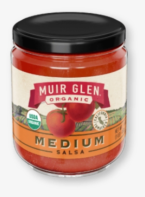 Jar Of Muir Glen Medium Salsa - Muir Glen Organic Fire Roasted Diced Tomatoes 15.5 #2238694