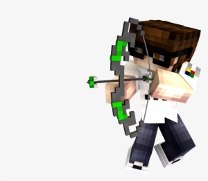 [ Img] - Minecraft Character With Bow #2238863
