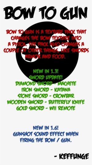 Bow To Gun Hd Resource Pack 2 - Guns Better Than Bows #2238888