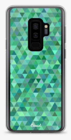 Teal Triangles Samsung Case - Grüne Pastelldreiecke Baby Spucktuch #2239108
