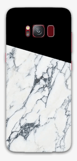 Black And White Marble Pattern Samsung S8 Mobile Case - Mobile Phone #2239136