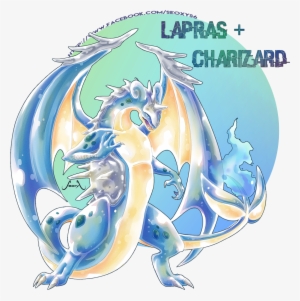 A Commission For Someone On My Facebook Page More On - Pokemon Fusion Lapras And Charizard #2240008