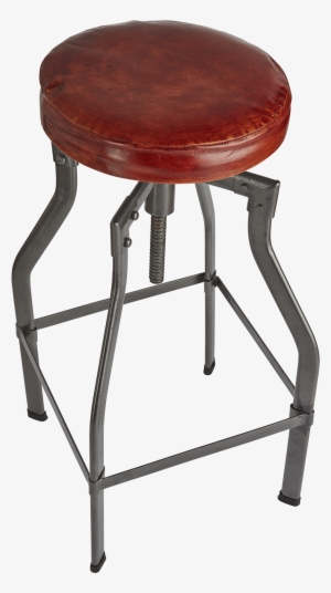 Turner Leather & Metal Adjustable Bar Stool - Industville Turner Vintage Adjustable Leather Bar Stool #2241016