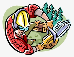 Vector Illustration Of Forestry Industry Lumberjack - Lumberjack #2241581