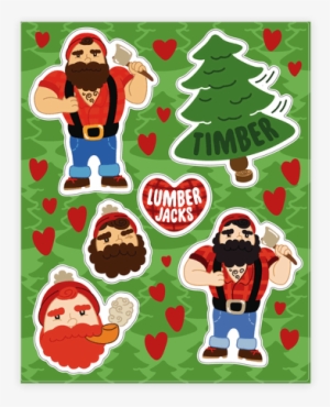 Lumberjack Love Sticker/decal Sheet - Sticker #2241778