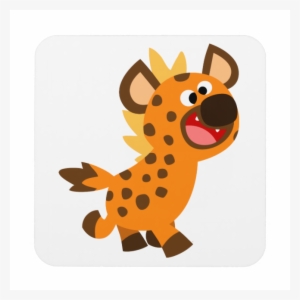 Cute Little Cartoon Hyena Coasters Set - Cartoon Hyena #2242337