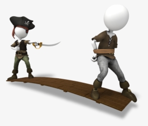 Wood Clipart Walk The Plank - Pirate Walking The Plank Clipart #2242768
