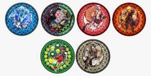Stained Glass Art All - Kingdom Hearts Stained Glass Medals #2242798