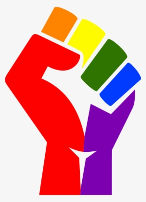 Lgbt Fist By Andybundy Png - Rainbow Fist #2243685
