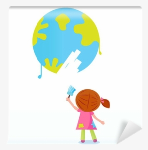 Child Painting Earth - Painting #2243749