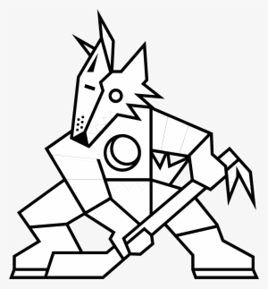 Phoenix Coyotes Logo Png Transparent - Phoenix Coyotes Black And White Logo #2245243