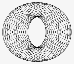 Spirograph Wave Drawing - Black And White Abstract Optical Illusions #2245484