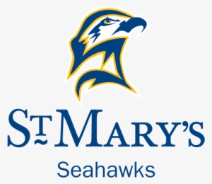 Full Color Navy Text, Png - St Mary's Seahawks Logo #2245845