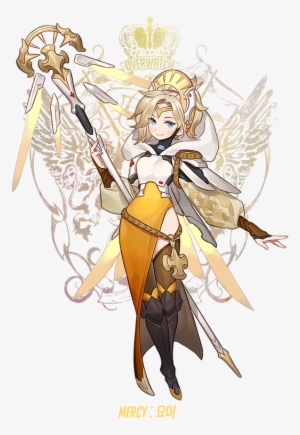 Owfantasia Overwatch Drawings, Overwatch Fan Art, Overwatch - Fantasy Mercy Overwatch #2245929