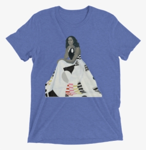 Image Of Michelle Obama - Men's Jolly Roger - Destroyed - Triblend (multiple #2246081