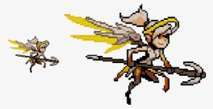 Reaper Pixel Sprray - Overwatch Pixel Art With Grid - Free Transparent ...