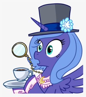 Madmax, Classy, Female, Gasp, Hat, Mare, Monocle, Pony, - Mlp Celestia And Luna S Parents #2246392