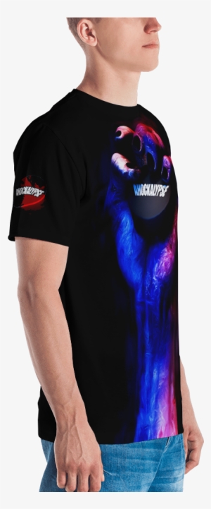 Ahockalypse Black Movie Poster Men's T-shirt - Marine Corps American Flag Shirt - Us Flag Shirt - #2248505