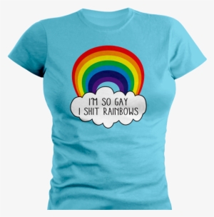 T-shirt I'm So Gay I Shit Rainbows - My 29 Birthday Shirt #2249103