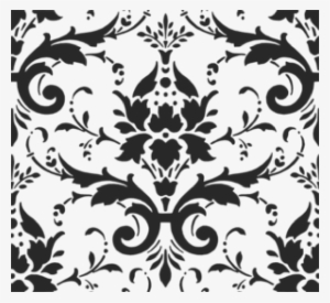 Damask Clipart Paisley - White And Purple Damask #2249297
