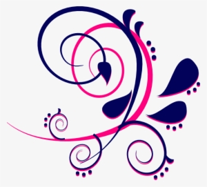 Paisley Curves Blue Clip Clipart Freeuse - Designs For Chart Boundary #2249357