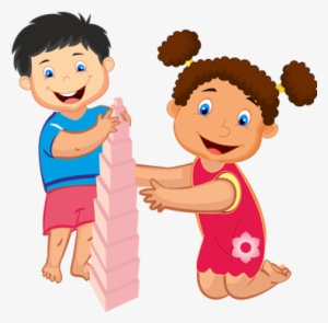 Playing Clipart Montessori Kid - Cartoon Images Of Montessori #2249760