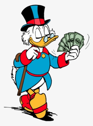 Scrooge Fanning Himself With Dollar Bills - Scrooge Mcduck #2250046